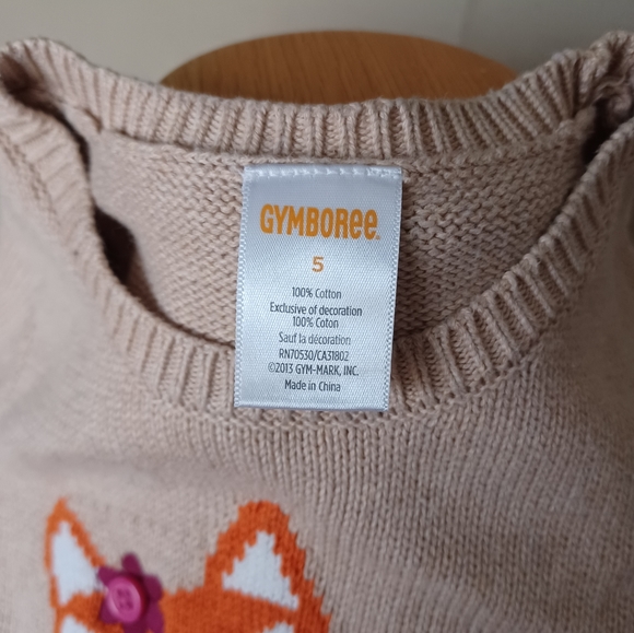 Gymboree Flower Fox Sweater Dress - Picture 7 of 7